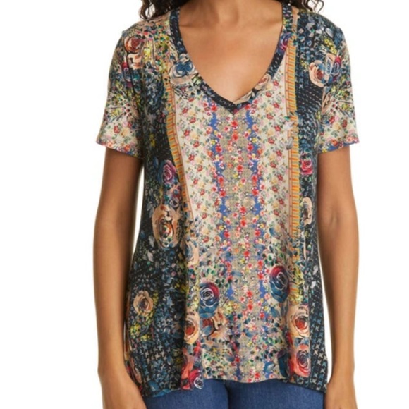 Johnny Was Favorite Floral t-shirt - Picture 2 of 12